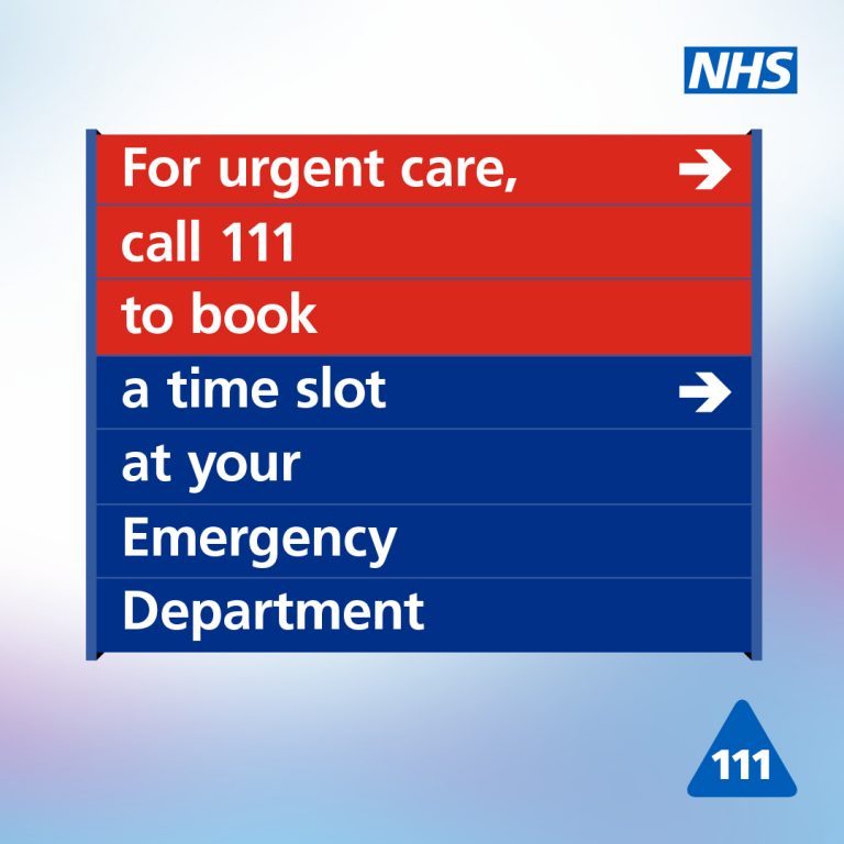 Stay safe and avoid waiting in emergency departments across north Merseyside by contacting NHS 111 First