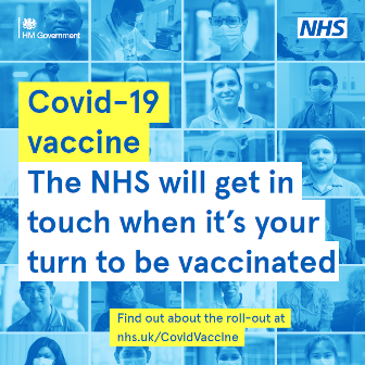COVID-19 vaccine: the NHS will get in touch when it's your turn to be vaccinated