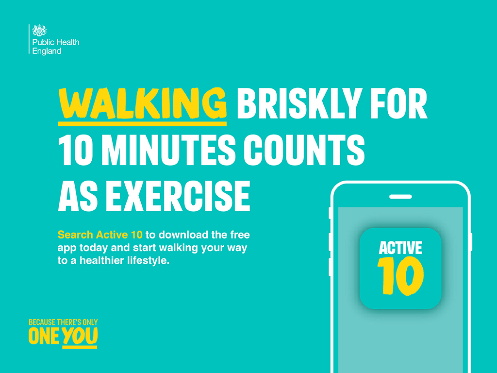 ‘Active 10’ app aims to encourage people to become more active