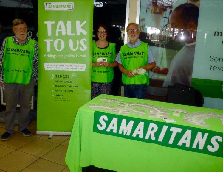 Local Samaritans help to reduce suicide rate