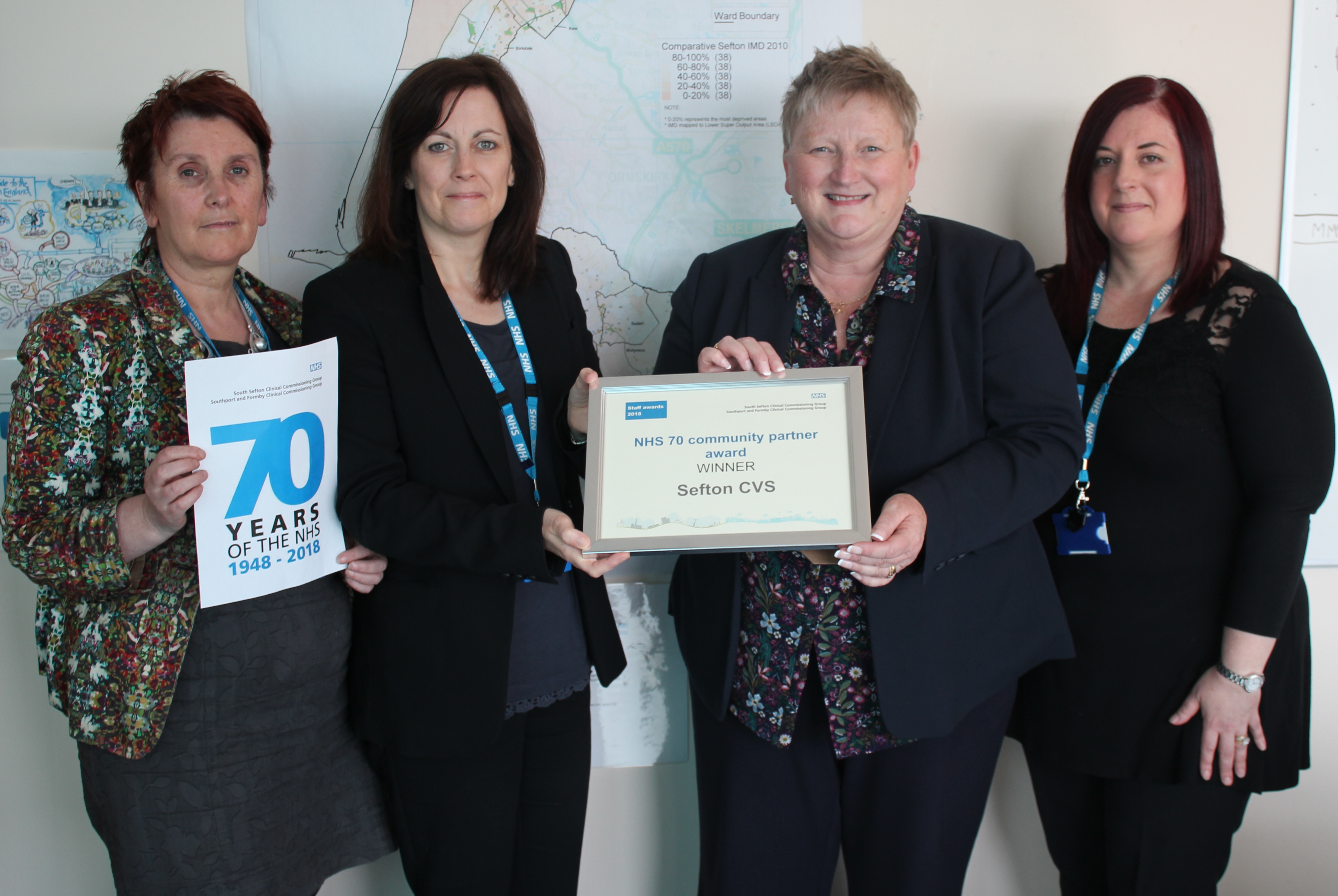 Sefton CVS recognised for contribution to the NHS