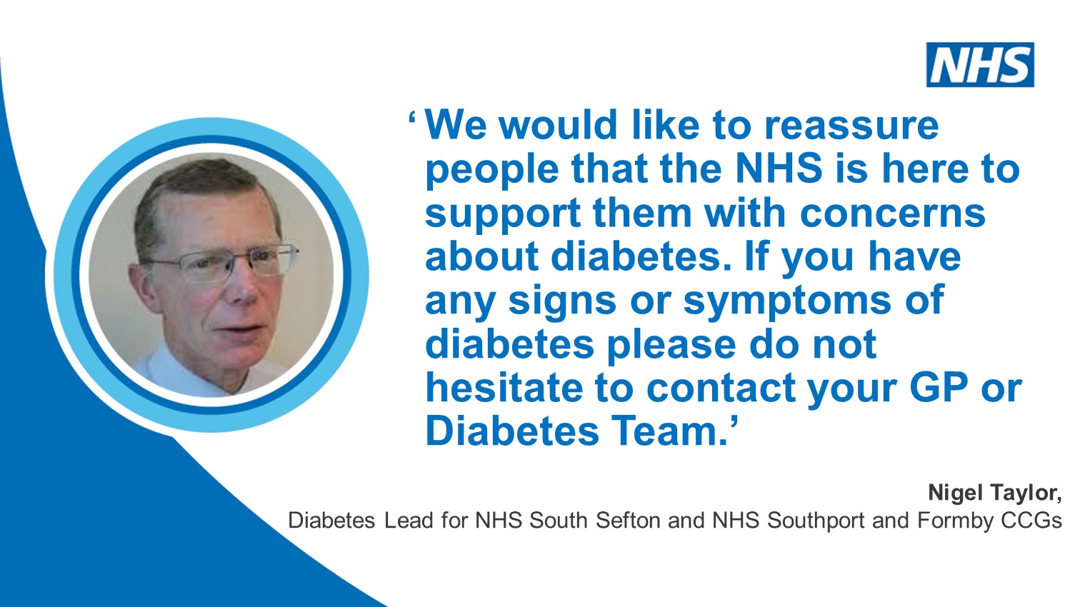 Health organisations across Sefton join forces to encourage people to be diabetes aware and access support